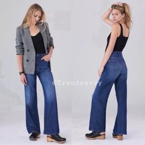 ANTHROPOLOGIE Wide Leg  High Rise Relaxed Jean Organic Cotton Tall Plus Size NWT